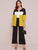 Cut And Sew Coat With Wide Leg Pants