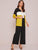 Cut And Sew Coat With Wide Leg Pants