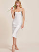 Contrast Lace Lettuce Trim Satin Cami Night Dress