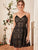 Lace Overlay High Waist Cami Dress