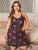 Plus Polka Dot & Floral Print Cami Night Dress
