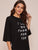 Slogan Graphic Tee & Contrast Panel Leggings Set