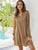Ditsy Floral Print V-neck Tunic Dress