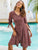 Ditsy Floral Print Knot Cuff Dress