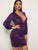 Deep Plunge Glitter Bodycon Dress