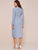 Notched Button Front Wrap A-line Dress