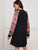 Tribal Print Raglan Sleeve Tee Dress