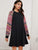 Tribal Print Raglan Sleeve Tee Dress