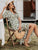 Simplee Ruffle Hem Belted Wrap Floral Dress