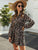 Floral Print Button Front Shirt Dress