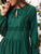 Lace Panel Ruffle Hem Smock Dress
