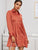 Button Through Ruffle Hem Shirt Dress