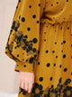 Plus Surplice Neck Floral Print Dress