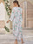 Floral Print Contrast Lace Satin Night Dress