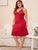 Plus Contrast Lace Dress