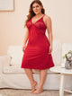 Plus Contrast Lace Dress