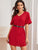 V Neck Solid Tunic Dress Without Belt
