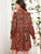 Shirred Cuff Floral Print Dress