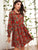 Shirred Cuff Floral Print Dress