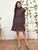 Ditsy Floral Print Ruffle Trim Dress
