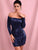 LOVE&LEMONADE Off Shoulder Sequin Bodycon Dress