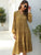 Notched Bishop Sleeve Ditsy Floral Babydoll Dress