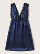 Lace Trim Satin Night Dress