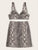 Snakeskin Crop Cami Top & Skirt Set