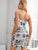 Newspaper Print Bodycon Dress