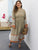 Plus Floral Print Split A-line Dress