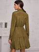 All Over Print Button Front Shirt Dress