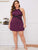 Plus Contrast Lace Halter Night Dress