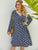 Plus Ditsy Floral Print Tie Side Dress