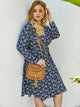 Plus Ditsy Floral Print Tie Side Dress