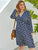 Plus Ditsy Floral Print Tie Side Dress