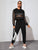 Fishnet Panel Letter Tape Hoodie With Joggers