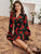 Floral Print Tie Wrap Dress
