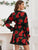 Floral Print Tie Wrap Dress