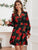 Floral Print Tie Wrap Dress