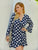 Plus Polka Dot Ruffle Wrap A-line Dress