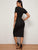 Solid Split Thigh Bodycon Dress