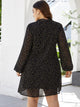 Plus Allover Print Chiffon Tunic Dress
