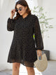 Plus Allover Print Chiffon Tunic Dress