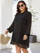 Plus Allover Print Chiffon Tunic Dress