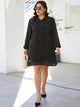 Plus Allover Print Chiffon Tunic Dress