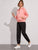 Letter Graphic Kangaroo Pocket Drawstring Hoodie & Sweatpants