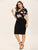 Plus Floral Print Cut Out Bodycon Dress