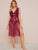 Sheer Mesh Tie Front Dress With Thong