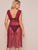 Sheer Mesh Tie Front Dress With Thong