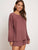 Boat Neck Top & Drawstring Waist Shorts Set